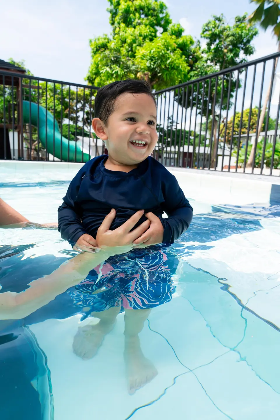 Clase de natación en preescolar